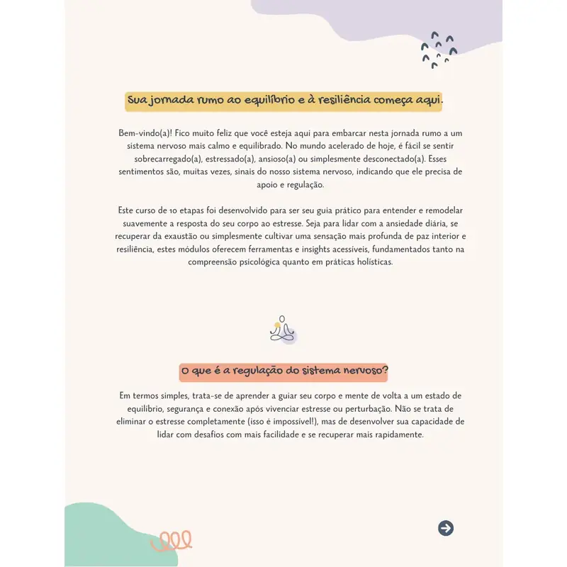 Caderno de Exercícios — Acalmar o Sistema Nervoso em Menos de 10 Minutos — imagem secundária