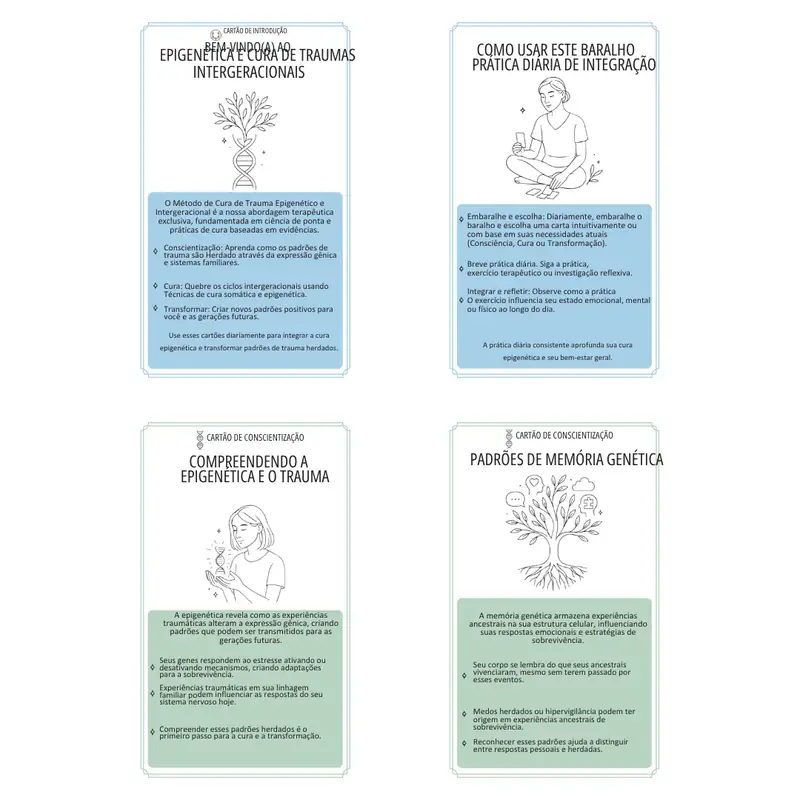 Cartas de Inteligência Epigenética +40 Cartas