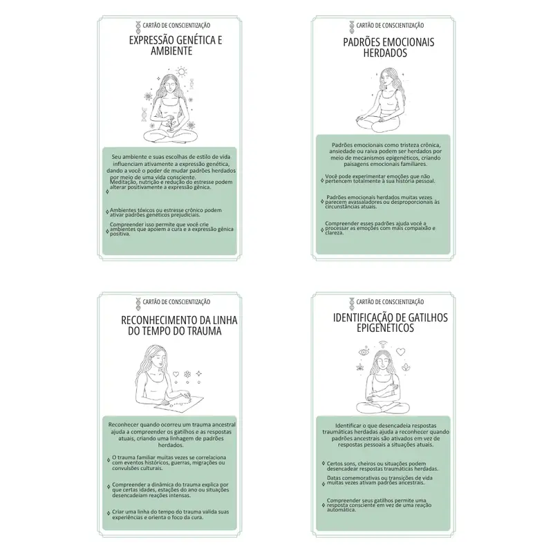 Cartas de Inteligência Epigenética +40 Cartas — imagem secundária